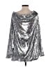 Akira 100% Polyester Silver Cocktail Dress Size M - photo 2