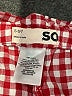SO 100% Cotton Checkered-gingham Red Shorts Size 6 - 7 - photo 3