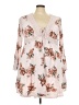 Torrid 100% Rayon Floral Pink Casual Dress Size 3X Plus (3) - photo 1