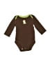 Carter's 100% Cotton Brown Long Sleeve Onesie Size 6 - photo 1