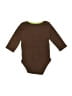Carter's 100% Cotton Brown Long Sleeve Onesie Size 6 - photo 2