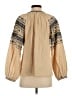Antik Batik Tan Long Sleeve Blouse Size S - photo 2