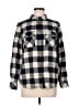 Roots 100% Cotton Checkered-gingham Black Long Sleeve Button-Down Shirt Size M - photo 1