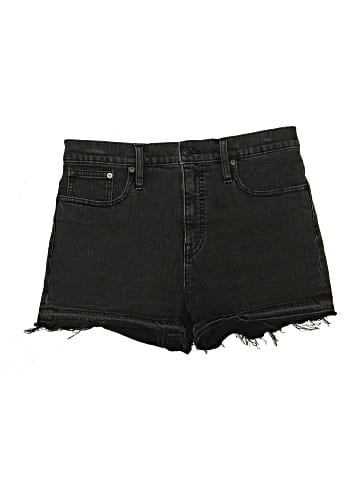 Madewell High-Rise Denim Shorts in Clint Wash: Drop-Hem Edition (view 1)