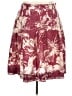 Grace Elements Floral Burgundy Casual Skirt Size 14 - photo 1