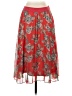 Soprano 100% Polyester Paisley Red Casual Skirt Size S (estimated) - photo 1