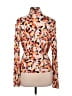 Classiques Entier 100% Silk Print Orange Long Sleeve Silk Top Size L - photo 2