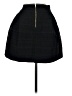 Dina Be 100% Polyester Chevron-herringbone Black Formal Skirt Size S - photo 2