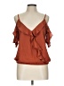 Moa Moa 100% Polyester Brown Sleeveless Blouse Size L - photo 1