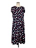 North Style Polka Dots Blue Casual Dress Size 1X - photo 1