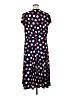 North Style Polka Dots Blue Casual Dress Size 1X - photo 2