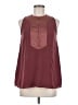 St. John Burgundy Sleeveless Blouse Size M (estimated) - photo 1