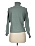 Pink Rose Green Turtleneck Sweater Size M - photo 2
