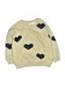 Zara Hearts Gold Sweatshirt Size 5 - photo 1