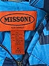 Missoni For Target 100% Polyester Chevron-herringbone Blue Jacket Size M - photo 6