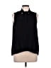 Naked Zebra 100% Polyester Black Sleeveless Blouse Size L - photo 1