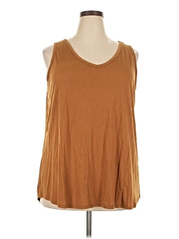 a.n.a. A New Approach Sleeveless T-Shirt (view 1)
