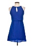 Iz Byer Solid Blue Casual Dress Size 14 - photo 2