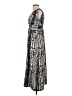 Studio West 100% Polyester Print Gray Casual Dress Size S - photo 5
