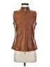 Tory Burch 100% Leather Brown Vest Size S - photo 1