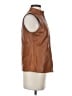 Tory Burch 100% Leather Brown Vest Size S - photo 4