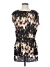 Derek Lam 100% Polyester Print Brown Casual Dress Size XS - photo 1