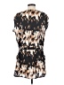 Derek Lam 100% Polyester Print Brown Casual Dress Size XS - photo 2