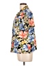 Cathy Daniels Tropical Blue Short Sleeve Button-Down Shirt Size L - photo 5