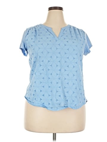 St. John's Bay Short Sleeve Blouse (view 1)