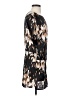 Derek Lam 100% Polyester Print Brown Casual Dress Size XS - photo 4