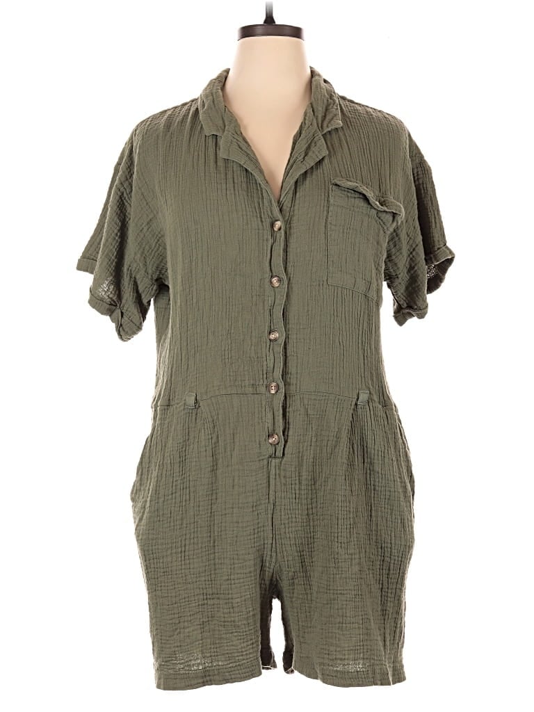 Pre-owned Beachlunchlounge Romper In Green