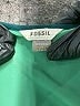 Fossil 100% Polyester Chevron-herringbone Green Cocktail Dress Size M - photo 7
