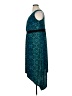 Catherines Paisley Teal Cocktail Dress Size 0X - photo 5