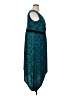 Catherines Paisley Teal Cocktail Dress Size 0X - photo 4