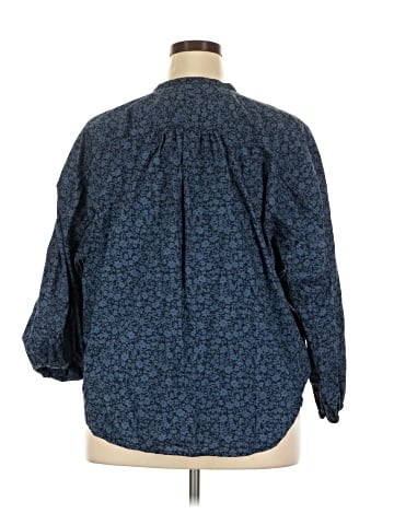 Free Assembly 3/4 Sleeve Button-Down Shirt (view 2)