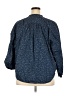Free Assembly 100% Cotton Blue 3/4 Sleeve Button-Down Shirt Size 3X - photo 2