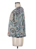 Ezra 100% Polyester Teal 3/4 Sleeve Blouse Size M - photo 5