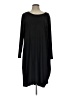Comfy U.S.A. Solid Black Casual Dress Size L - photo 1