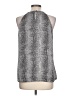 Violet & Claire 100% Polyester Silver Sleeveless Blouse Size L - photo 2