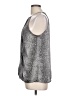 Violet & Claire 100% Polyester Silver Sleeveless Blouse Size L - photo 5