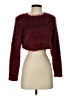 JLUXLABEL 100% Polyester Burgundy Cardigan Size S - photo 1