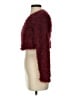 JLUXLABEL 100% Polyester Burgundy Cardigan Size S - photo 5