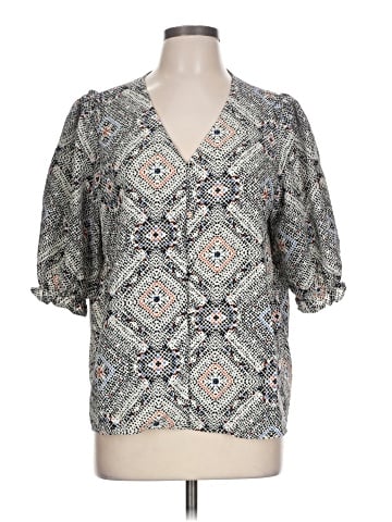 Bobeau Short Sleeve Blouse (view 1)