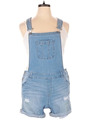 Wax Jean Overall Shorts (view 1)