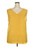 Maurices 100% Polyester Yellow Sleeveless Top Size 20 (2) - photo 2