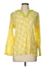 Sigrid Olsen Yellow 3/4 Sleeve Blouse Size Lg Petite - photo 1