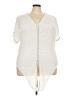 Max Studio Ivory Short Sleeve T-Shirt Size 3X - photo 1