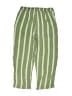 Next 100% Cotton Stripes Green Casual Pants Size 5 - 6 - photo 2
