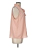 Elle 100% Polyester Pink Sleeveless Blouse Size L - photo 4