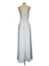 Bari Jay 100% Polyester Solid Blue Silver Cocktail Dress Size 12 - photo 2